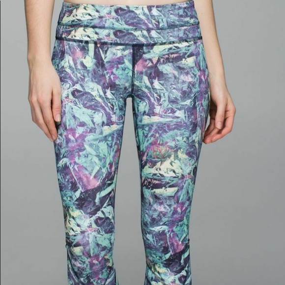 Lululemon Run: Top Speed Crop 17” Leggings Iridescent Multi - Picture 1 of 4